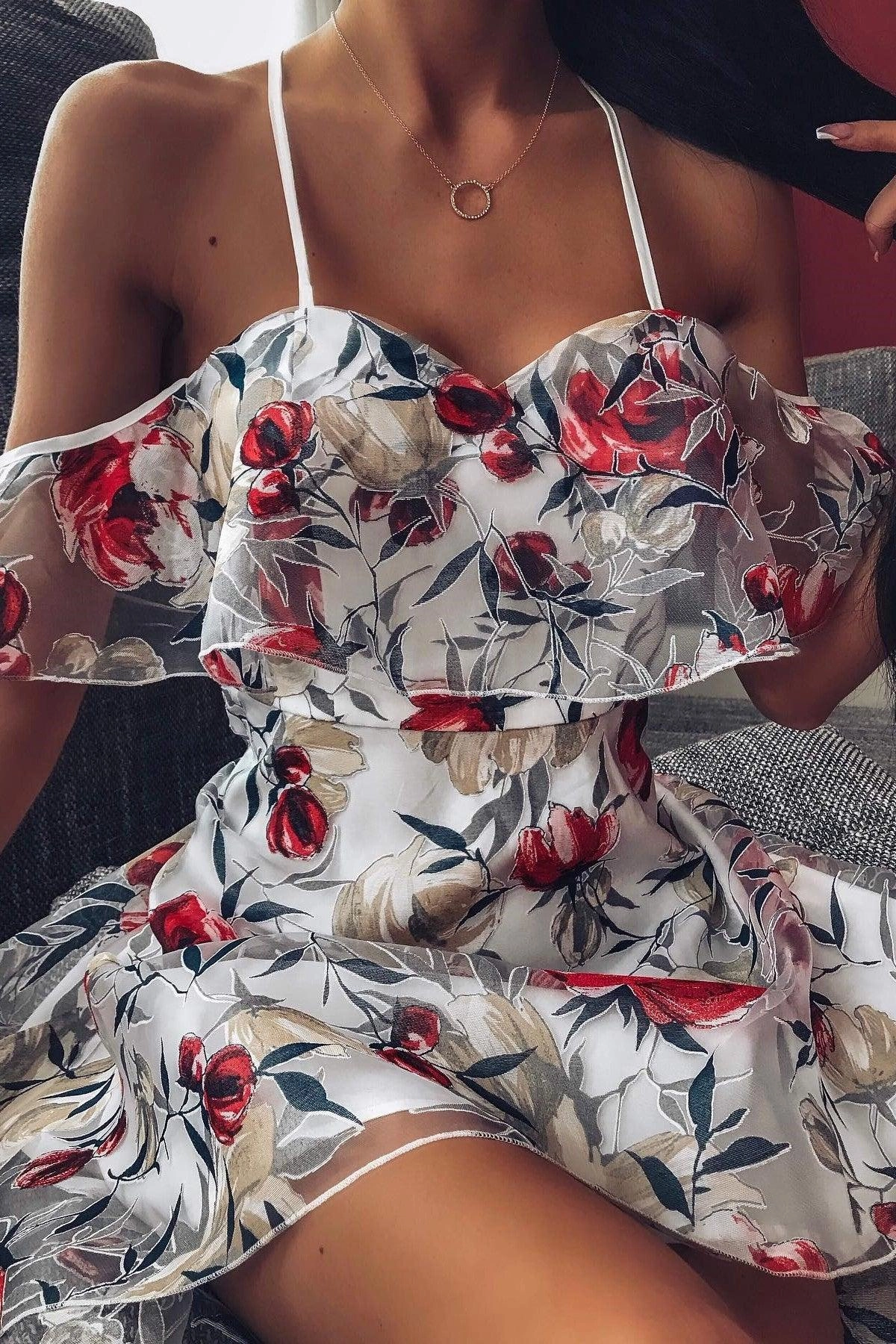 Chill Lines Light Motion Louise Dress - Red