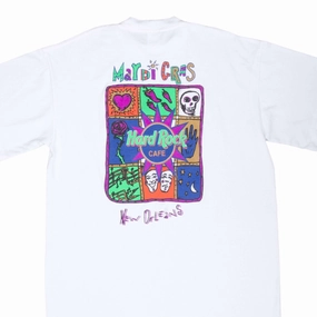 easy to pair GentleWashResistance VINTAGE HARD ROCK CAFE MARDI GRAS NEW ORLEANS TEE SHIRT 1990S LARGE MADE USA