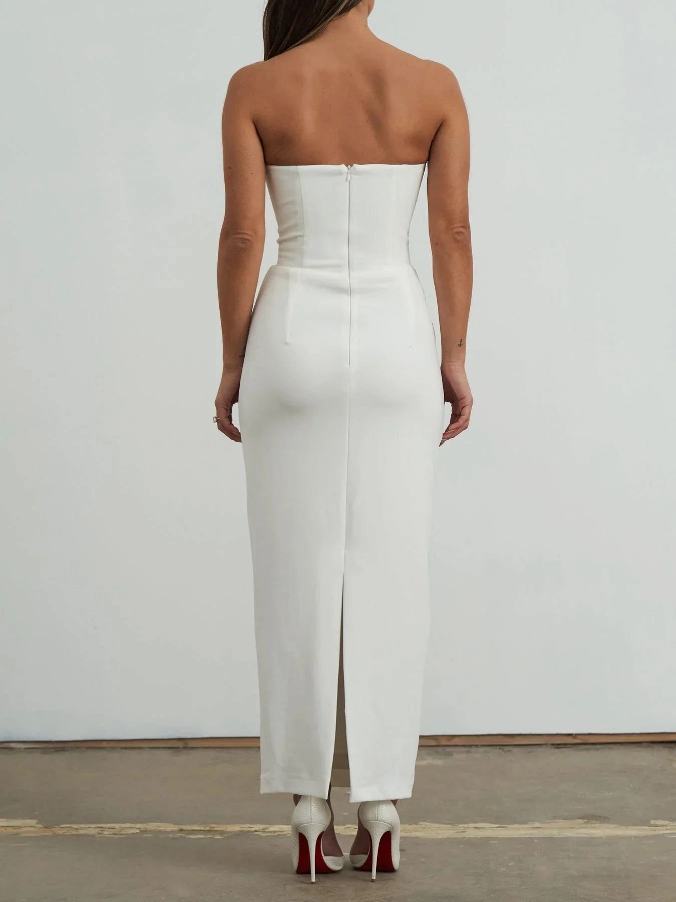 Luci Midi Dress - White Fashion Mix