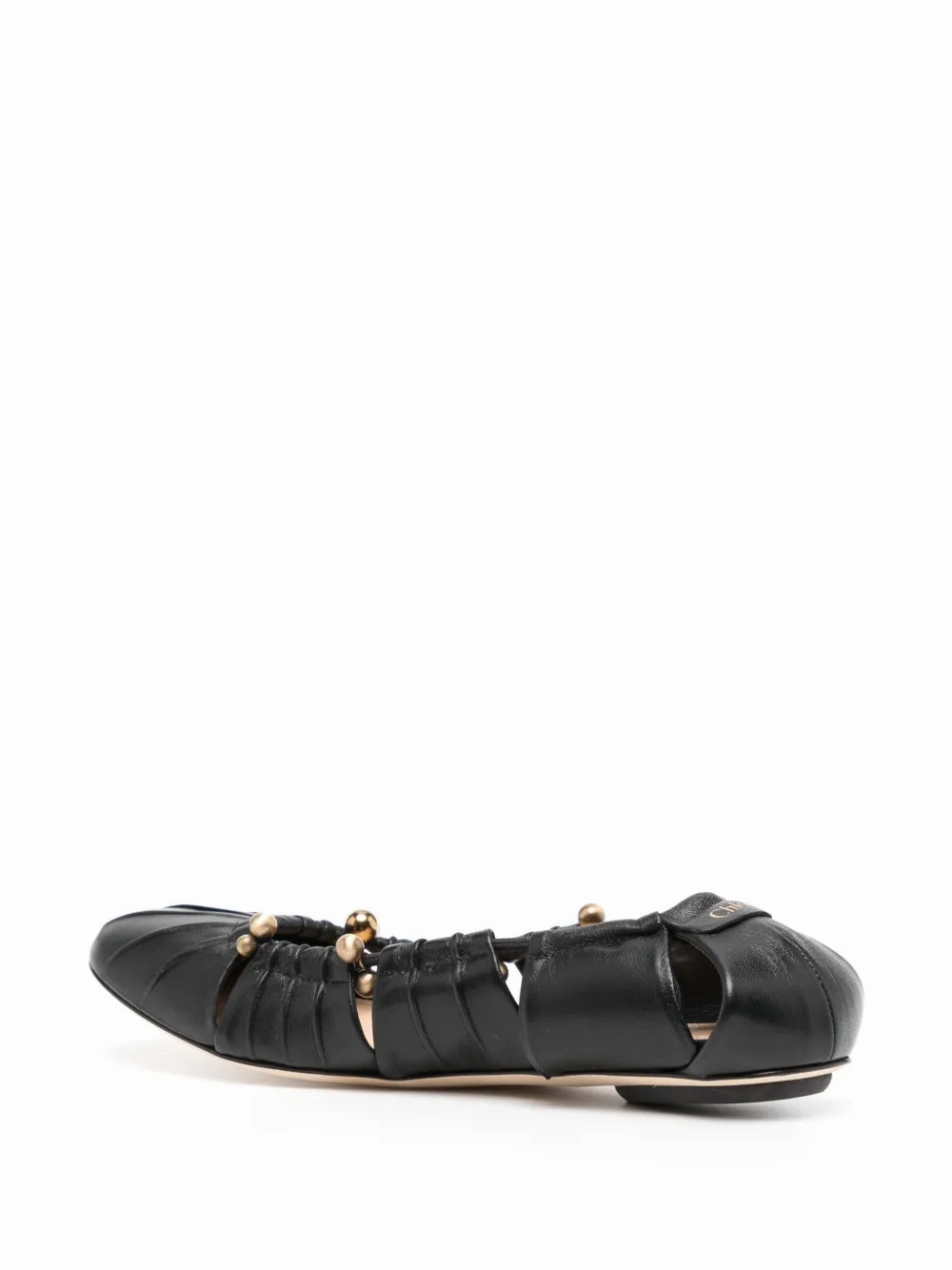 Luna Ballet Flats in Black Secure Step Travel Light