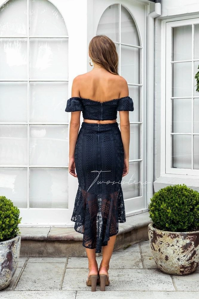 Serena Set - Navy (Final Sale) Quick Layer Halter-Neck