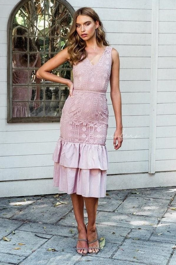 Izzy Dress - Dusty Pink (Final Sale) Chic Wear