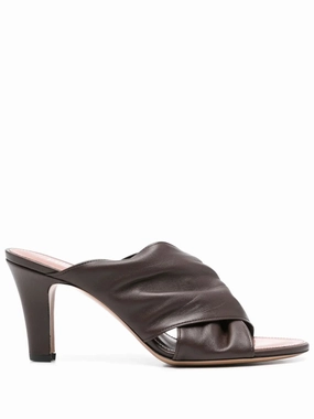 Maria Mule in Ebony Casual Open Toe Shoes