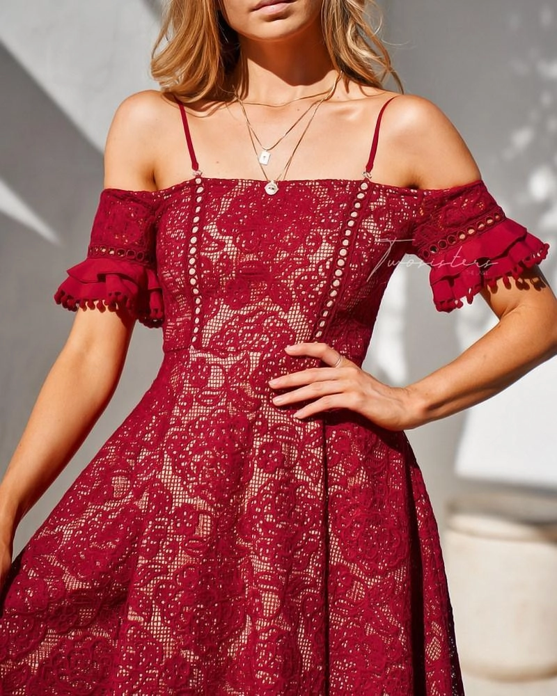 Warm Base Quick Drying Megan Dress - Red