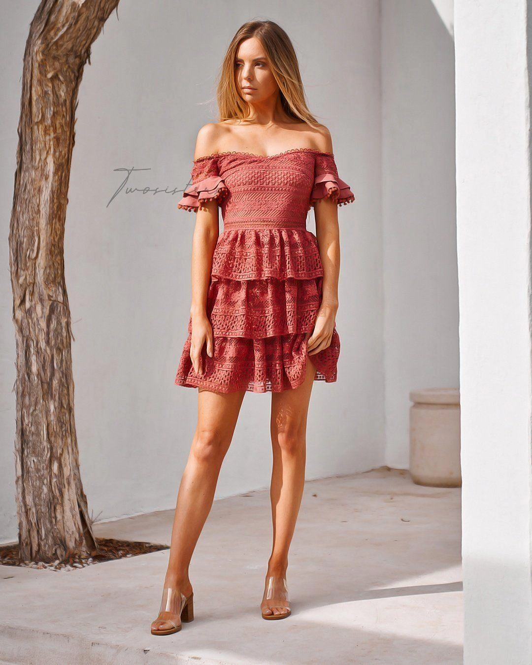 Flawless Waist Fit Melinda Dress - Mauve