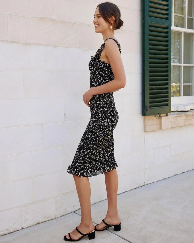 Mellie Dress - Black Floral All Fit Style