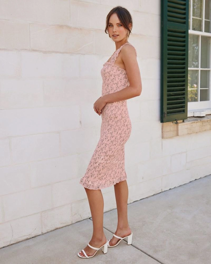 Mellie Dress - Pink Floral Perfect Mood