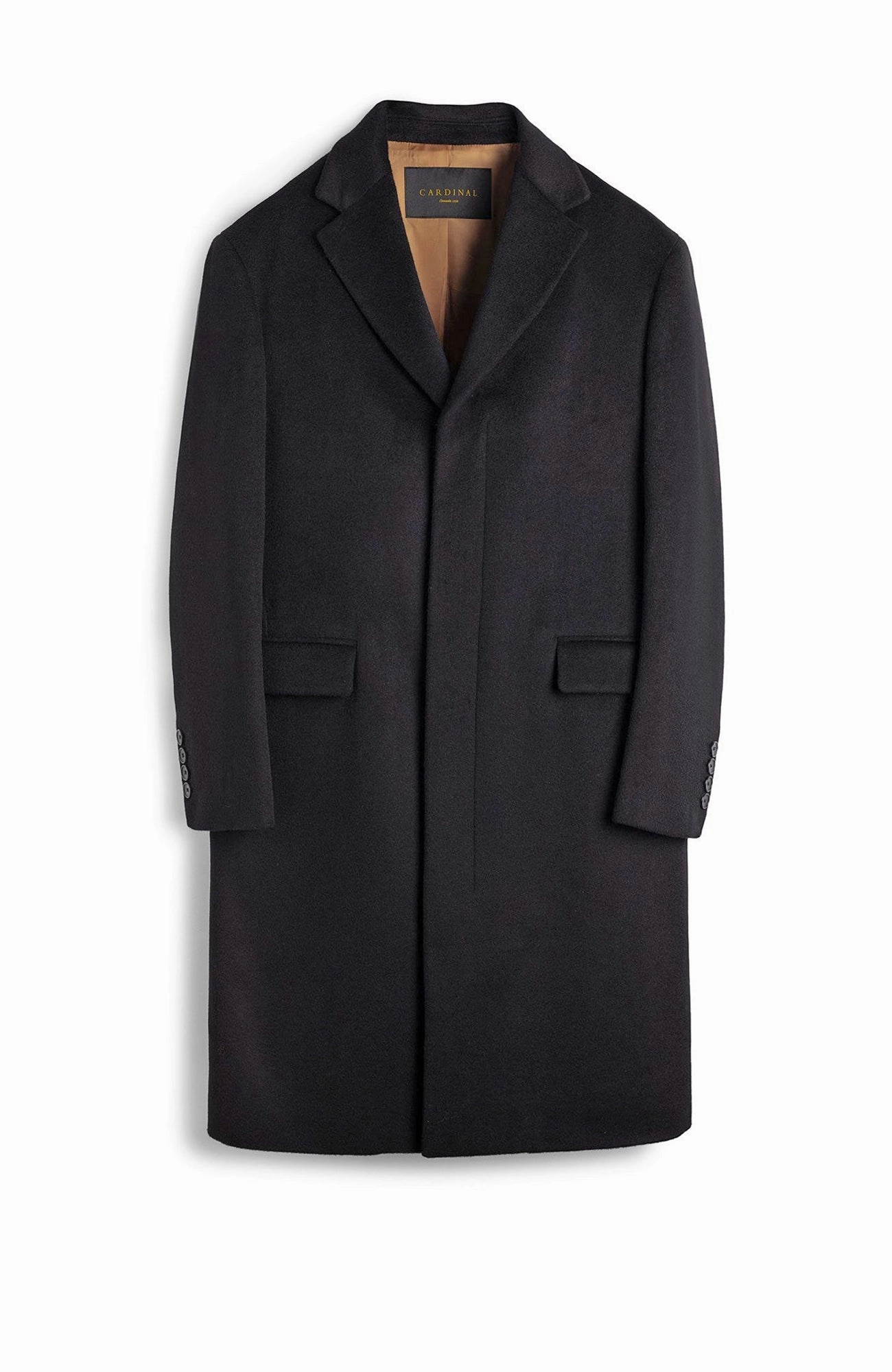 Weatherproof Zipper Tech AirflowVents MERCER BLACK CASHMERE TOPCOAT