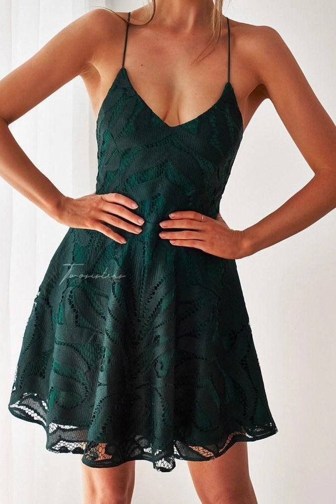 Silky Mood Silk Shine Laurie Dress - Emerald Green
