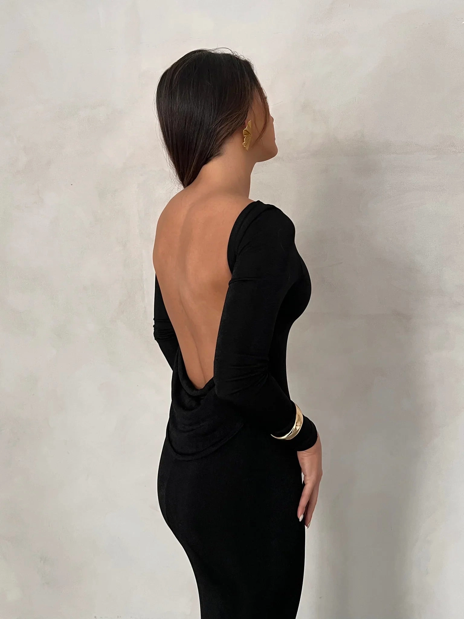 Mia Gown - Black Lounge Outfit