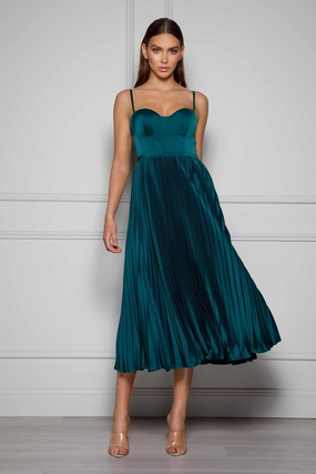 Milan Dress - Emerald Green Simple Yet Elegant