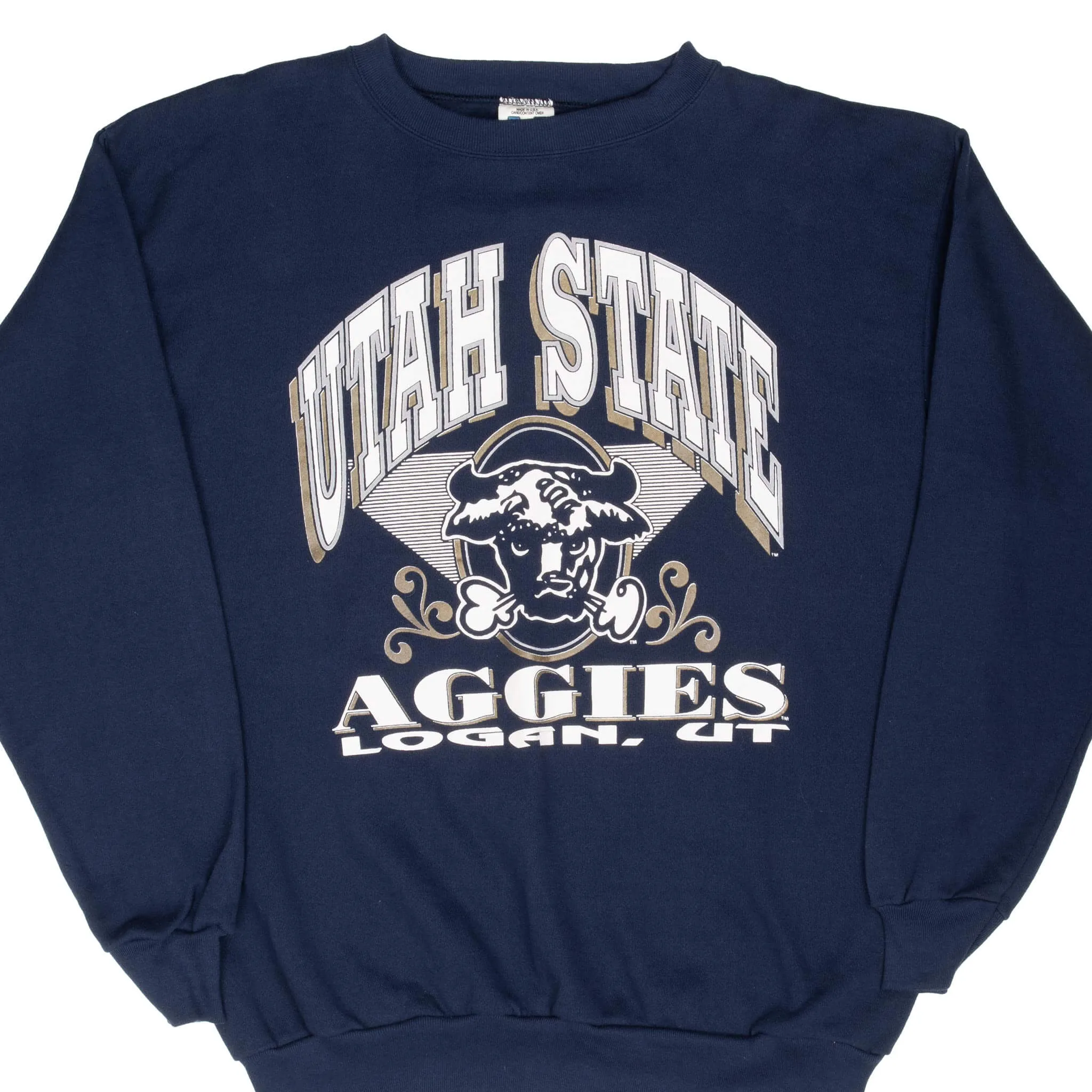 product date night charm VINTAGE NCAA UTAH STATE AGGIES 1990S SWEATSHIRT 2XL MADE IN USA