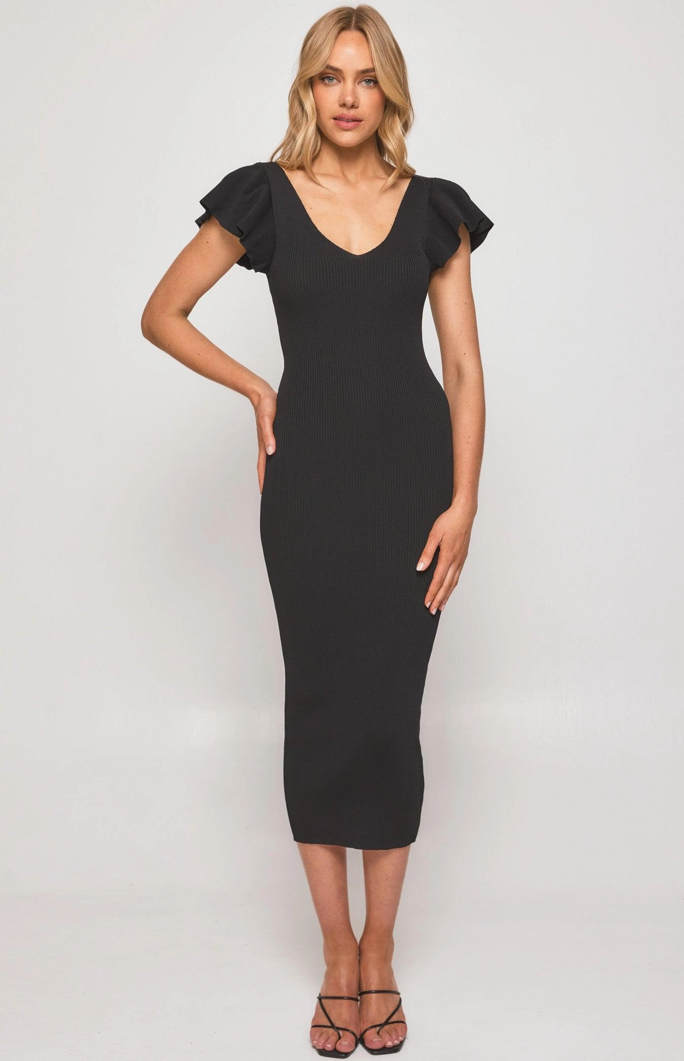 Autumn Look Mirabel Midi Dress - Black