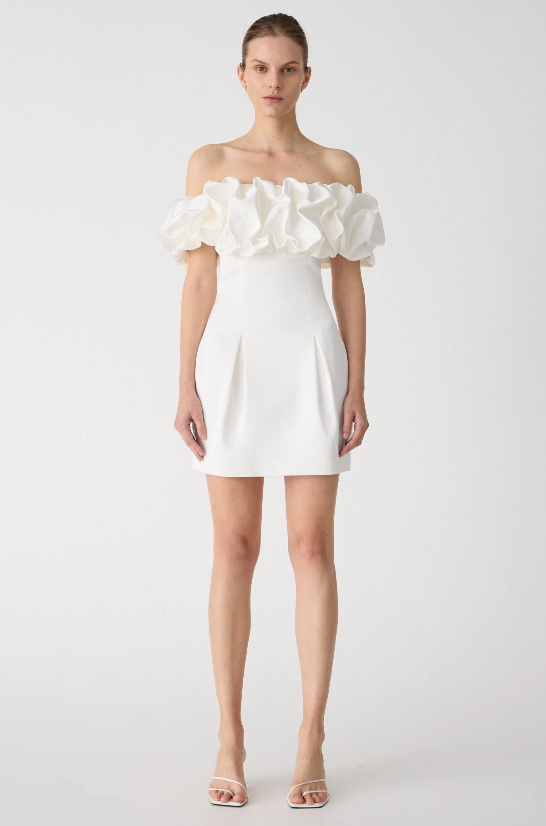 Nature Bloom Misha Amara Mini Dress - Ivory