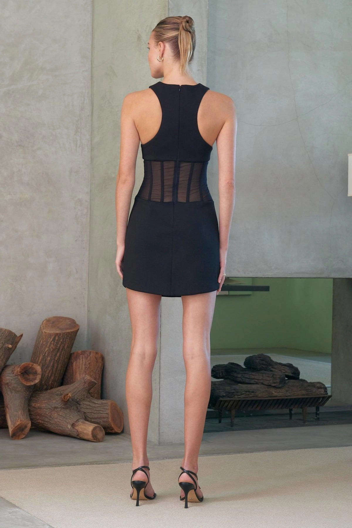 Playful and flirty dress Misha Coco Mini Dress - Black