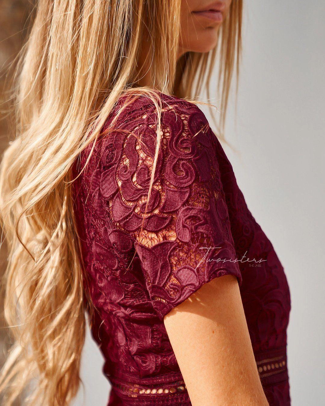 Missha Dress - Burgundy Classic Comfort Back Detail