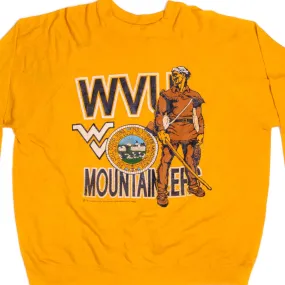 VINTAGE WEST VIRGINIA MOUNTAINEERS PULLOVER SIZE XL MADE IN USA 1980s product promotion