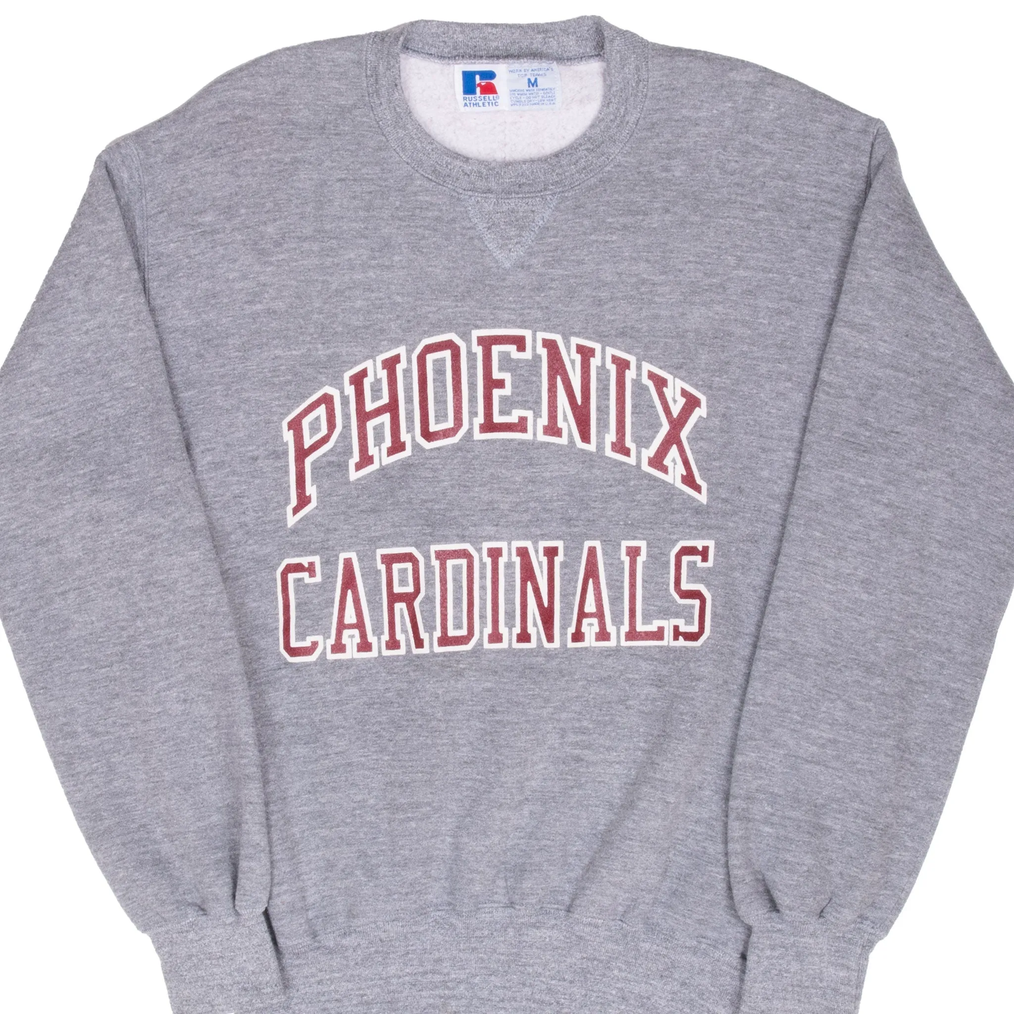 VINTAGE NFL ARIZONA CARDINALS PHOENIX RUSSELL SWEATSHIRT 1990S MEDIUM MADE IN USA product watch punctuality Comfortable Layers
