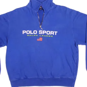 product innovation potential VINTAGE POLO SPORT RALPH LAUREN QUARTER ZIP SWEATSHIRT 1990s SIZE MEDIUM
