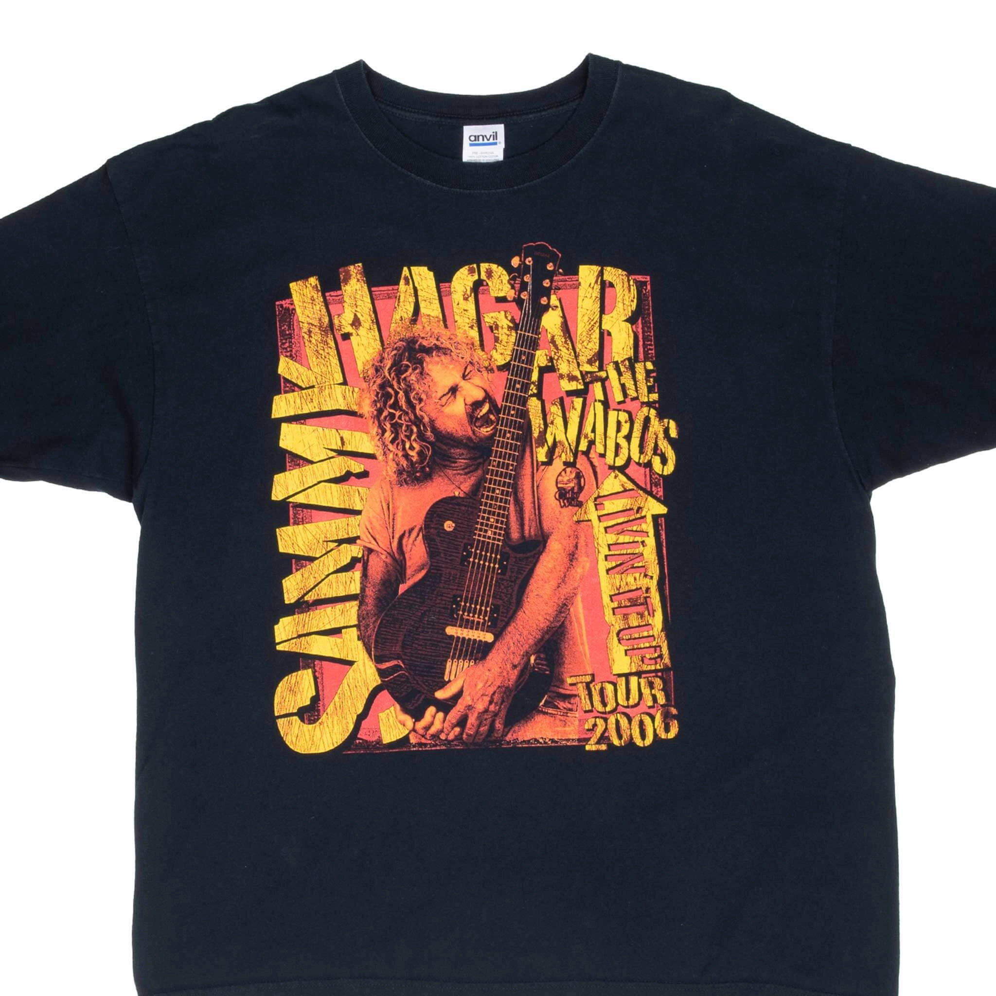 Textured Surface Eco Friendly Dyes VINTAGE SAMMY HAGAR AND THE WABOS LIVIN IT UP TOUR 2006 TEE SHIRT 2XL