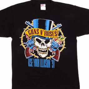Chill Vibes Light Flex VINTAGE GUNS N' ROSES USE YOUR ILLUSION TOUR TEE SHIRT 1991 SIZE LARGE