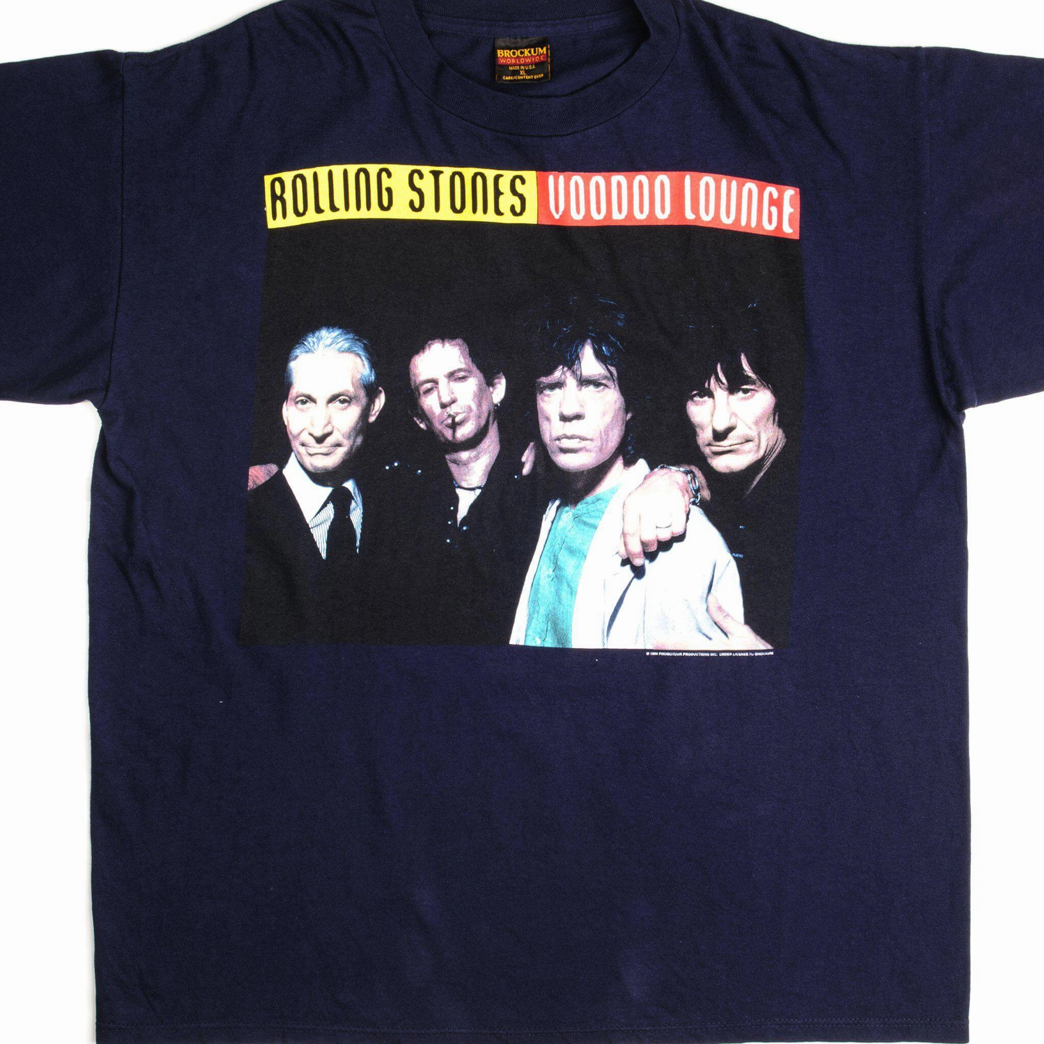 VINTAGE ROLLING STONES VOODOO LOUNGE TOUR TEE SHIRT 1994 SIZE XL MADE IN USA Versatile Style Trend