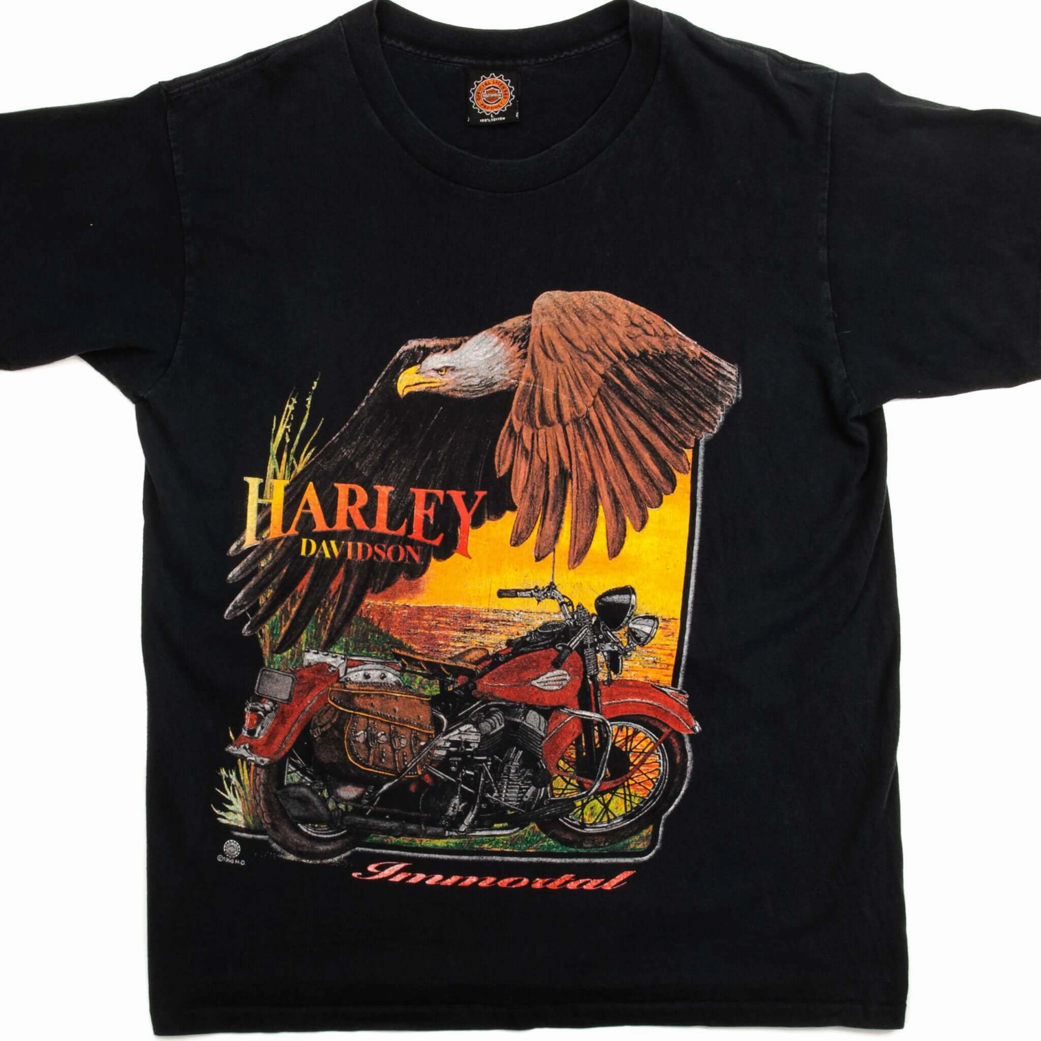 Affordable accessibility VINTAGE HARLEY DAVIDSON TEE SHIRT 1996 SIZE LARGE MADE IN USA