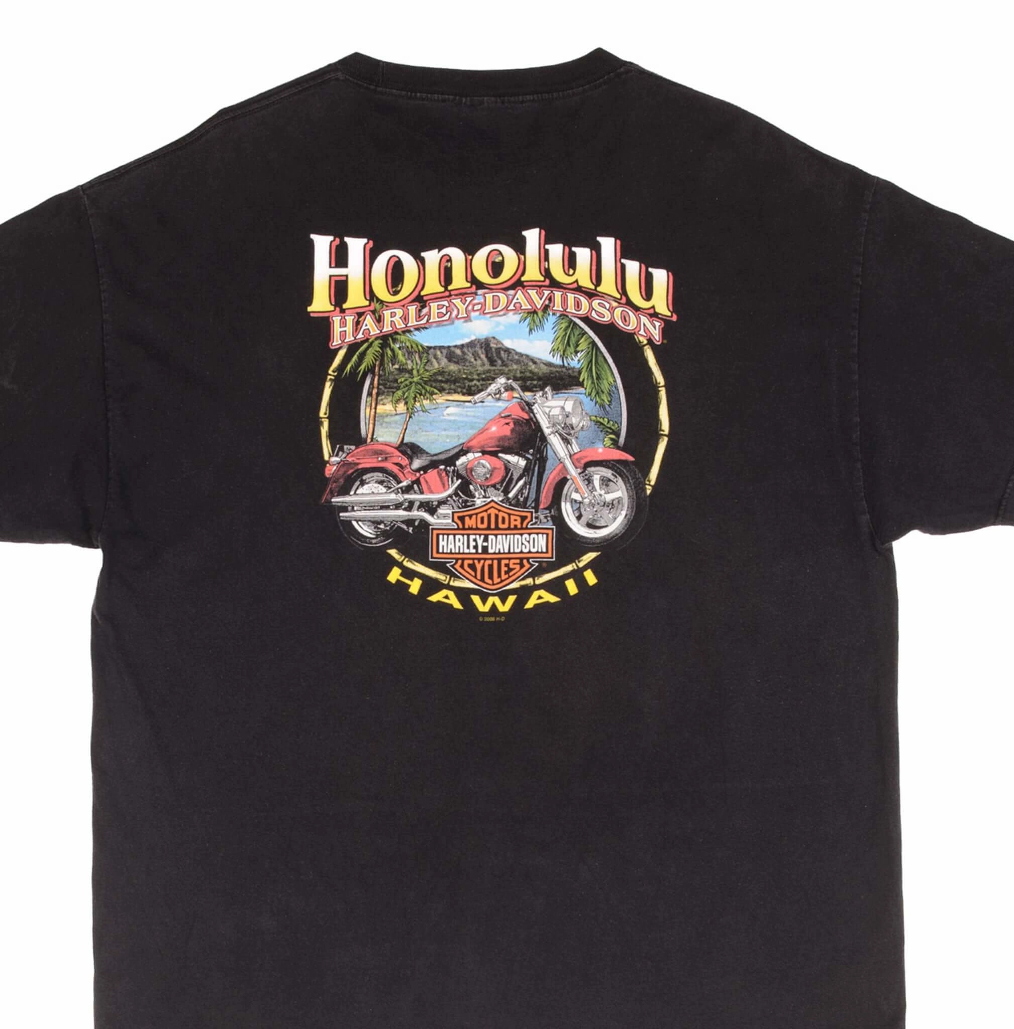 VINTAGE HARLEY DAVIDSON HONOLULU HAWAII 2008 TEE SHIRT SIZE XL Versatile Comfort