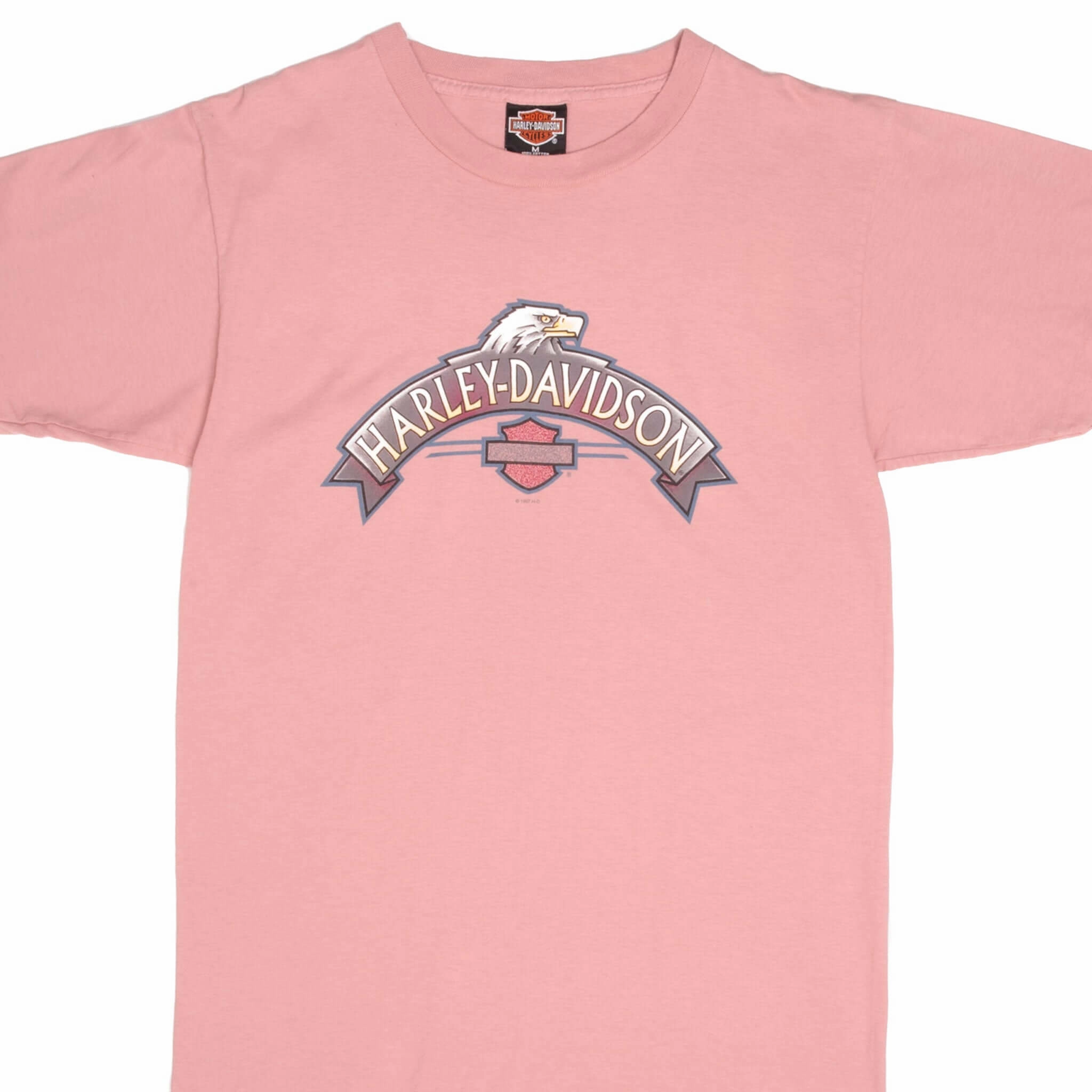 VINTAGE HARLEY DAVIDSON TEE SHIRT 1997 SIZE MEDIUM MADE IN USA MoistureWickingFabric