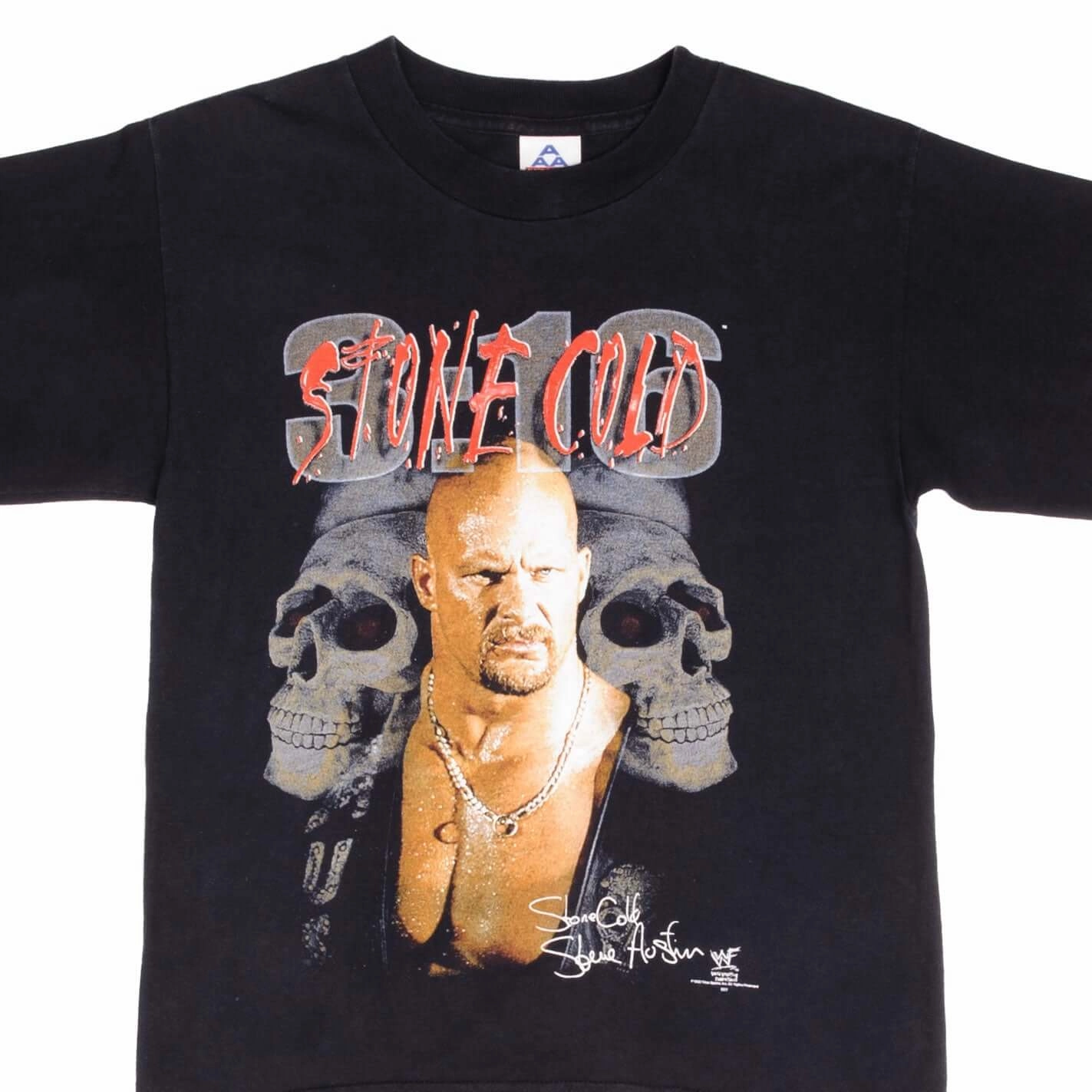 VINTAGE WWF STONE COLD STEVE AUSTIN 3:16 WRESTLING TEE SHIRT 1998 SMALL TemperatureControl Fabric