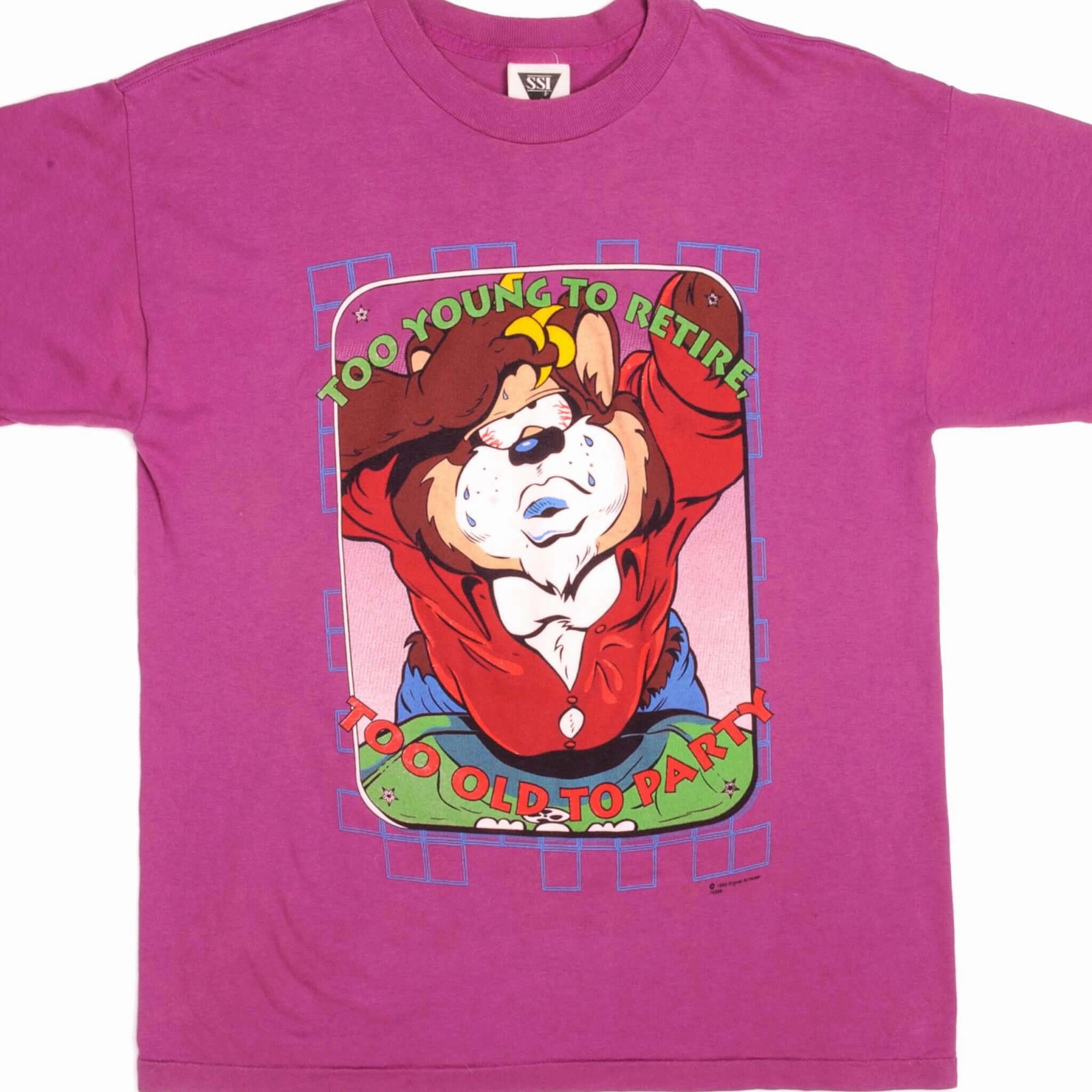 Casual Flex VINTAGE MR BEAR SIGNAL ARTWEAR TEE SHIRT 1993 SIZE MEDIUM