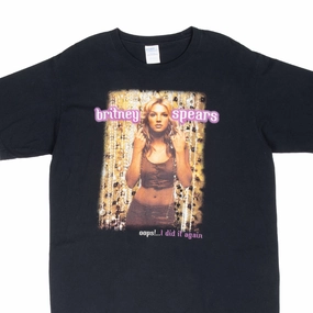 VINTAGE BRITNEY SPEARS OOPS I DID IT AGAIN TEE SHIRT 2000S LARGE Floral Print
