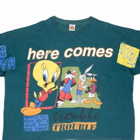 Relaxing Day VINTAGE LOONEY TUNES BUGS SYLVERSTER DAFFY 1998 TEE SHIRT 3XL