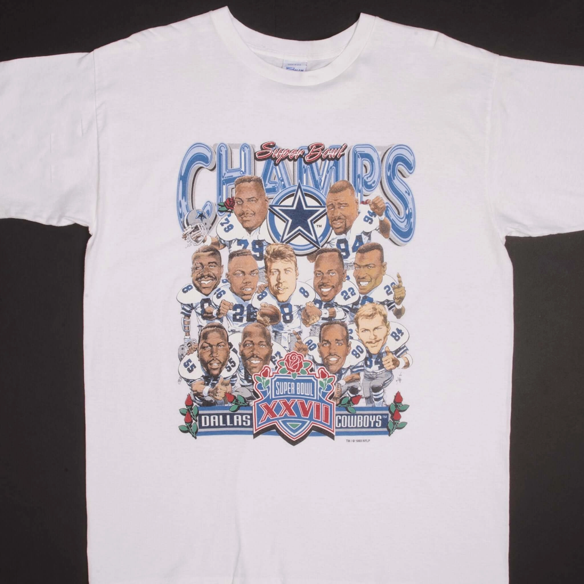 Pocket Detailing VINTAGE NFL DALLAS COWBOYS SUPER BOWL CHAMPIONS 1992 TEE SHIRT XL MADE USA