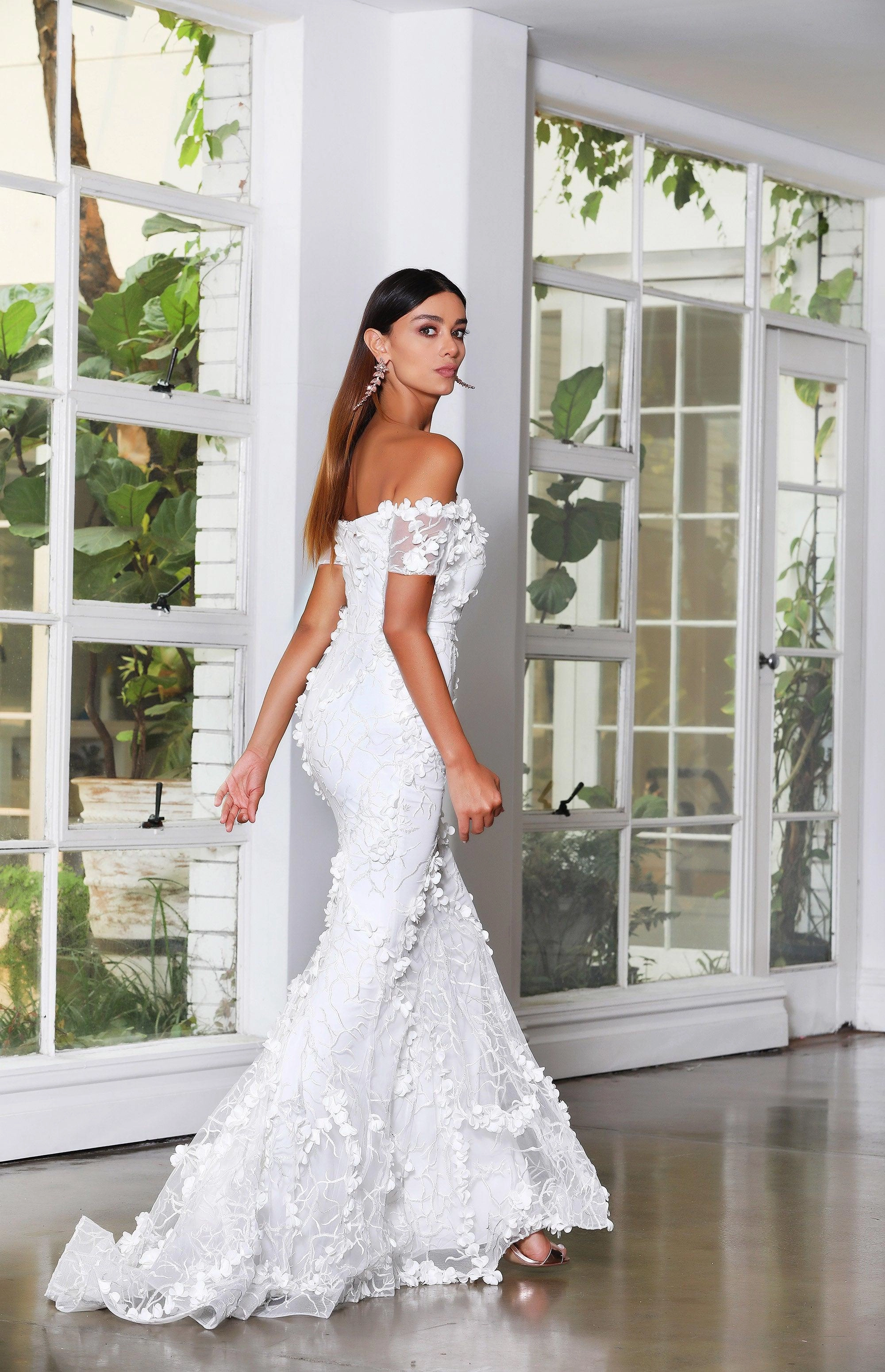 Mystic Gown - Ivory Rose Flush