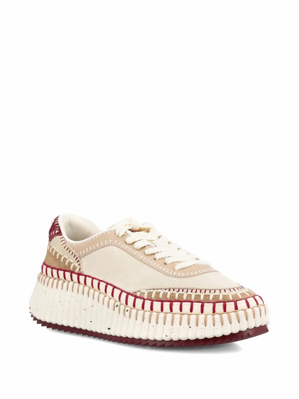 Nama Sneakers in Beige/Purple Rocker Geometry Sole Wonderful performance