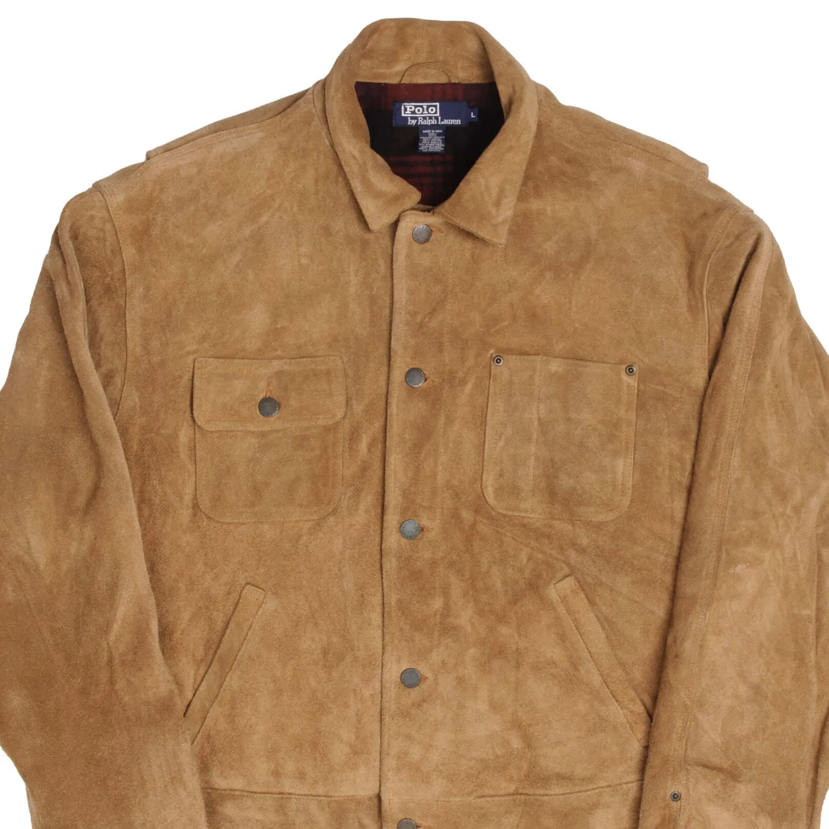 VINTAGE POLO RALPH LAUREN NUBUCK SUEDE JACKET SIZE LARGE Ability