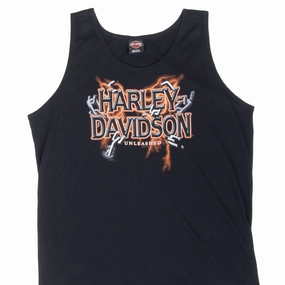 Layering Wear Travel Friendly VINTAGE HARLEY DAVIDSON SILVERDALE WASHINGTON 2007 TANK TOP TEE SHIRT XL MADE US