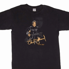 Subtle Details Tagless Design VINTAGE NEIL DIAMOND IN LIVE CONCERT 2001 2002 TEE SHIRT SIZE LARGE