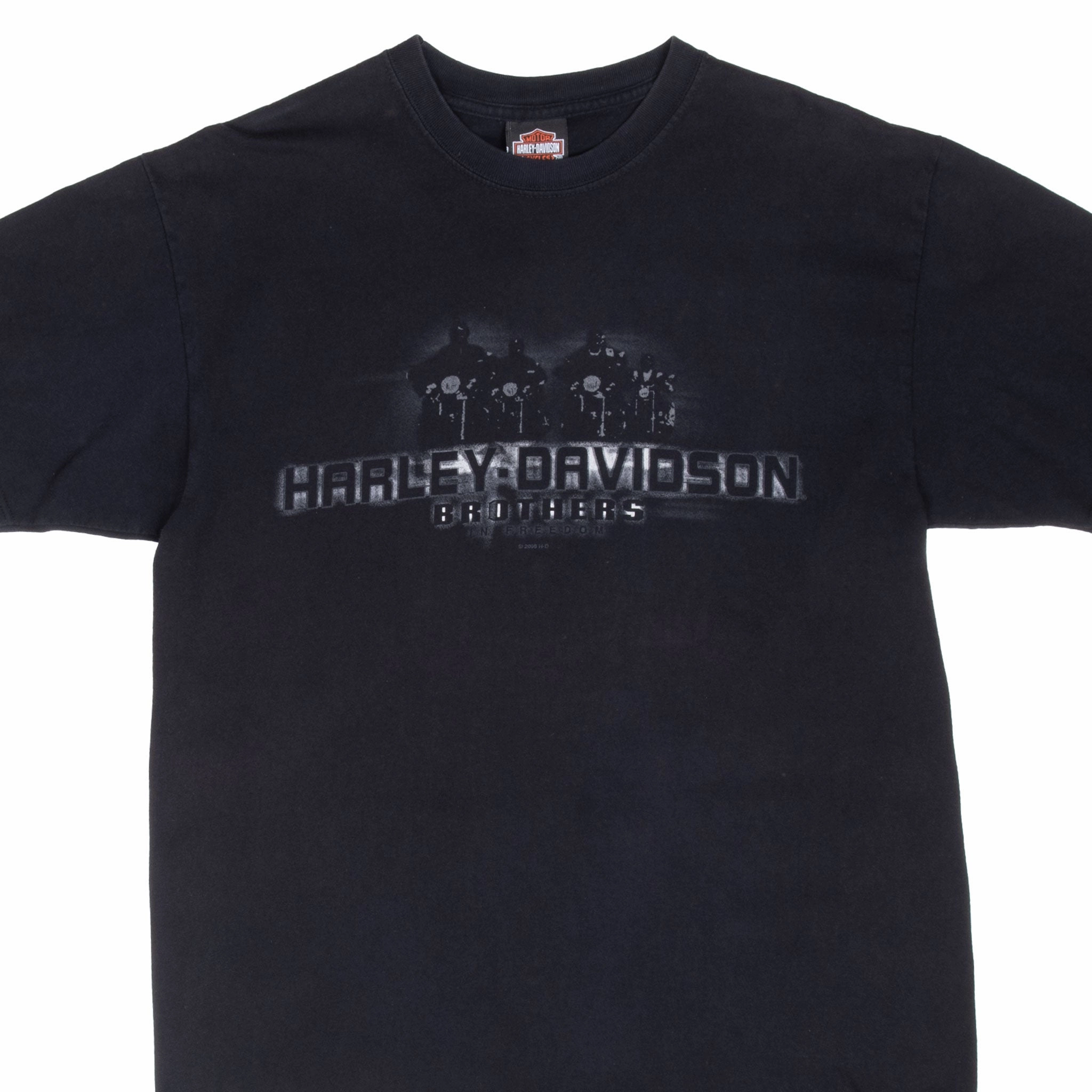 VINTAGE HARLEY DAVIDSON LINDON UTAH TEE SHIRT 2008 LARGE MADE IN USA Classic Layer Trendy Comfort