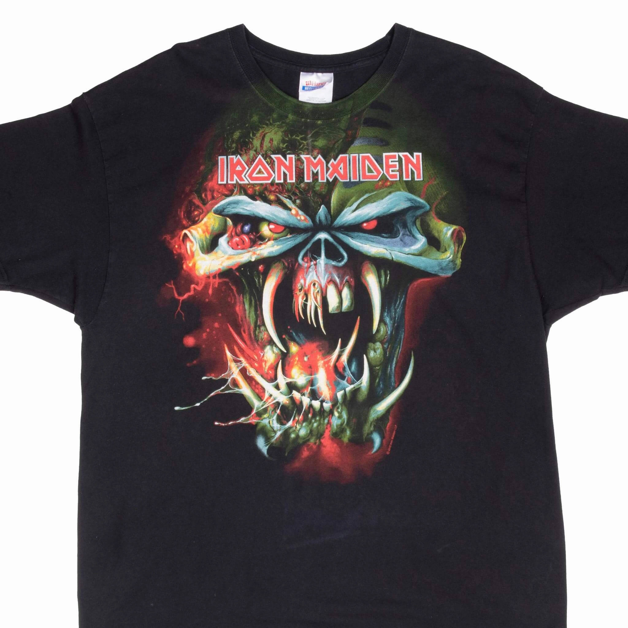 VINTAGE IRON MAIDEN THE FINAL FRONTIER TOUR 2010 TEE SHIRT XL Midweight Knit theater visit