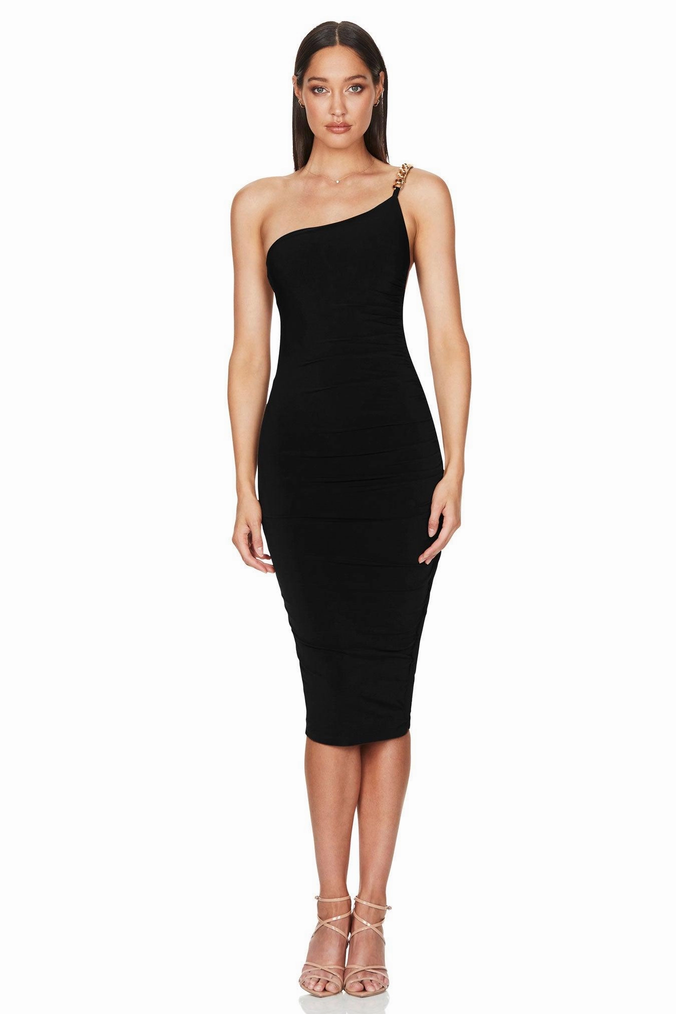 Smooth silhouette Nookie Alyssa Chain Midi Dress - Black
