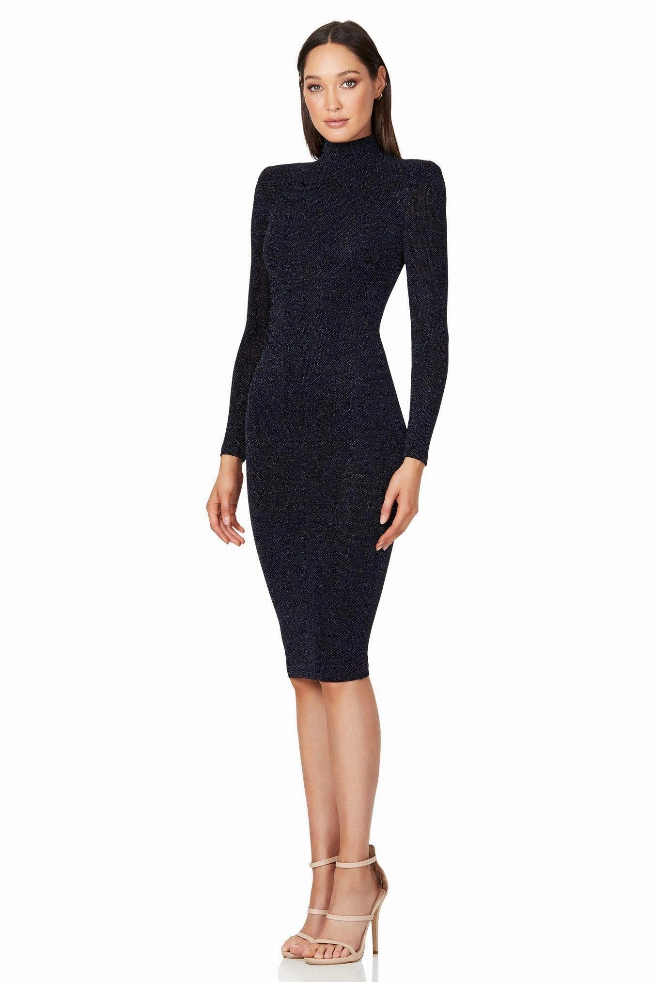 Dream Look Nookie Nova Midi Dress - Gunmetal