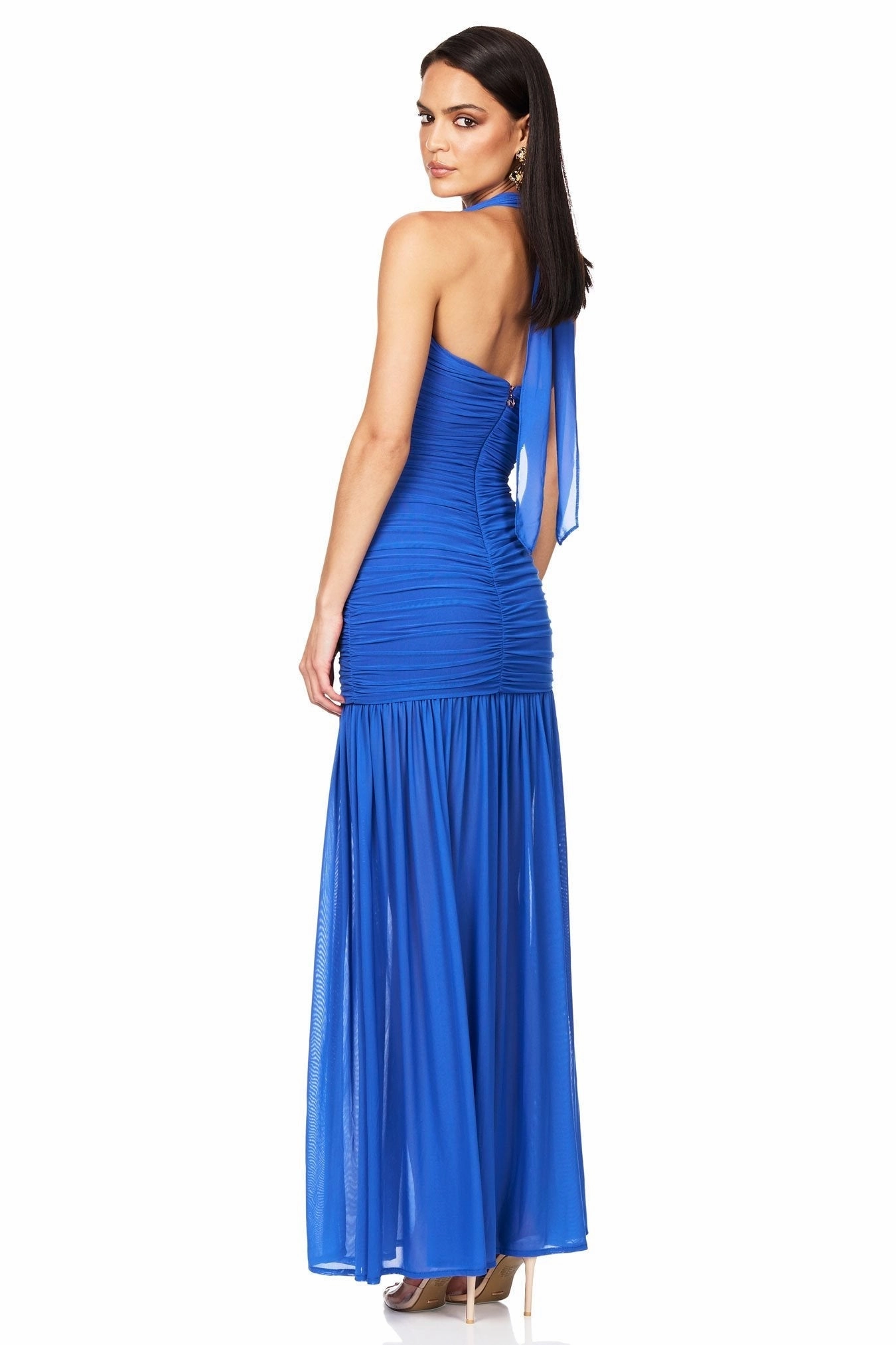 Cool Drape Nookie Thrill Gown - Royal