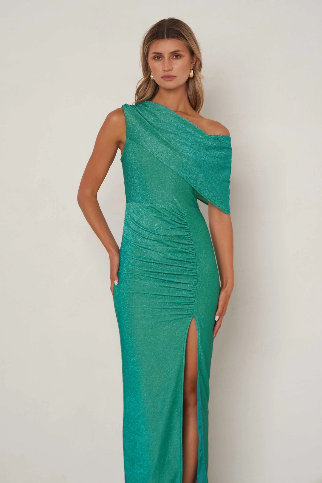 Oakley Dress - Marine Green Refined Simplicity