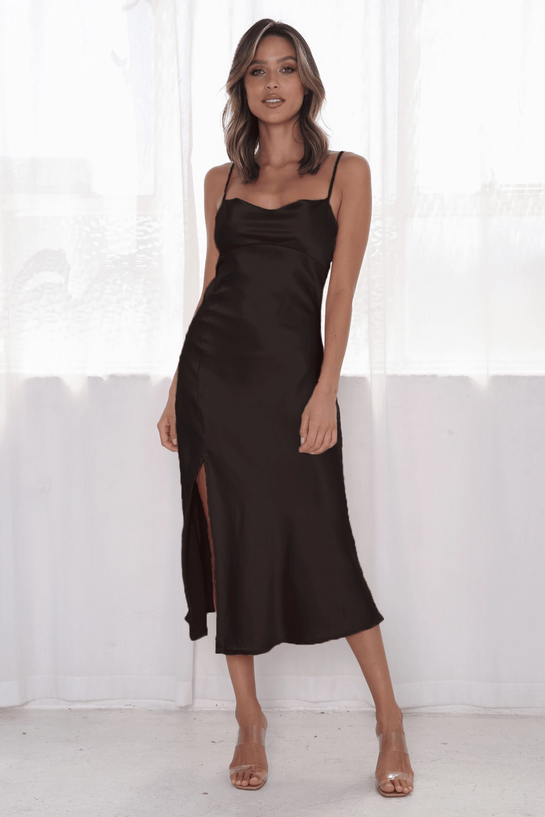 Calm Lines Odessa Dress - Black