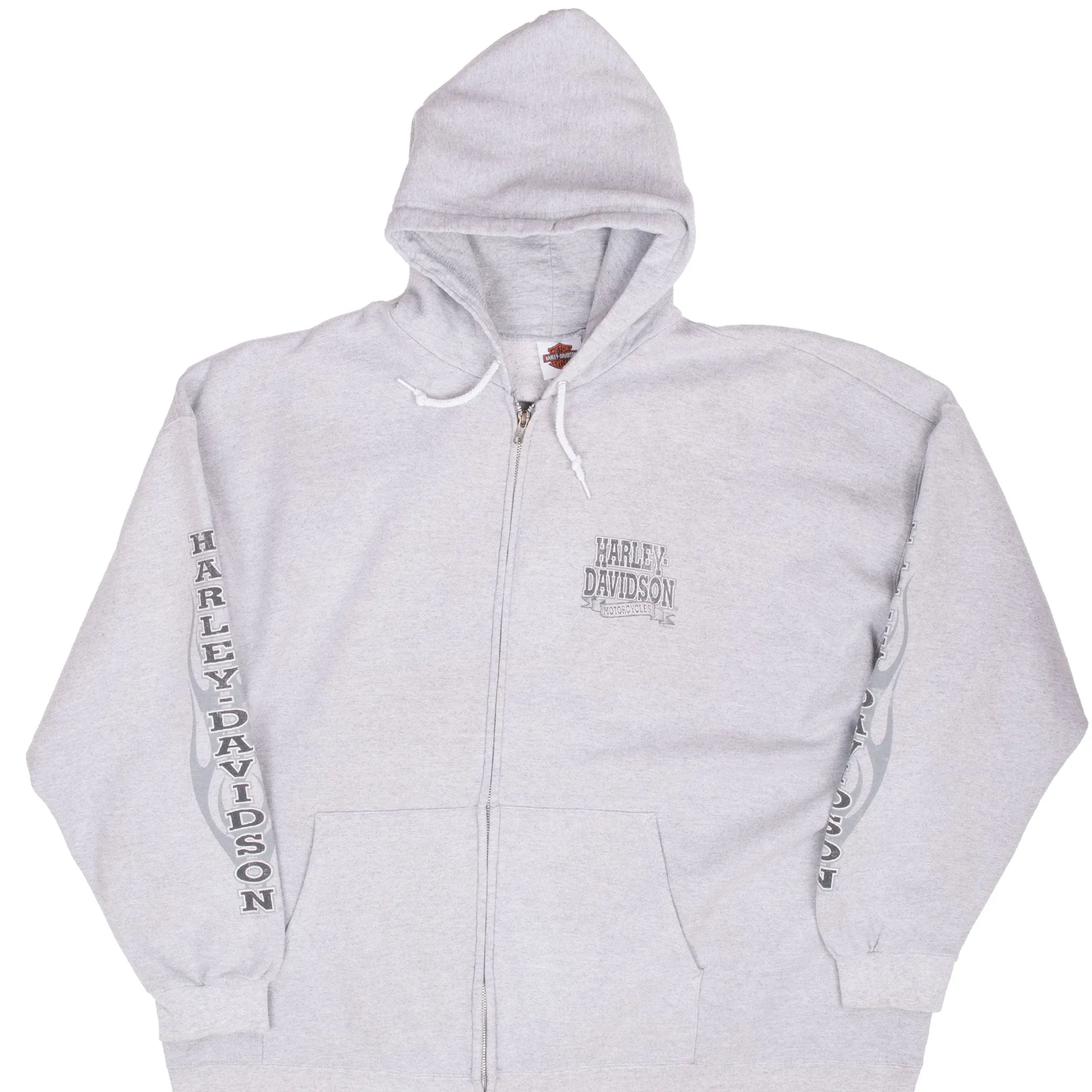 VINTAGE HARLEY DAVIDSON BARNETT EL PASO TEXAS ZIP UP HOODIE 2007 2XL Effortless Comfort Urban Fit