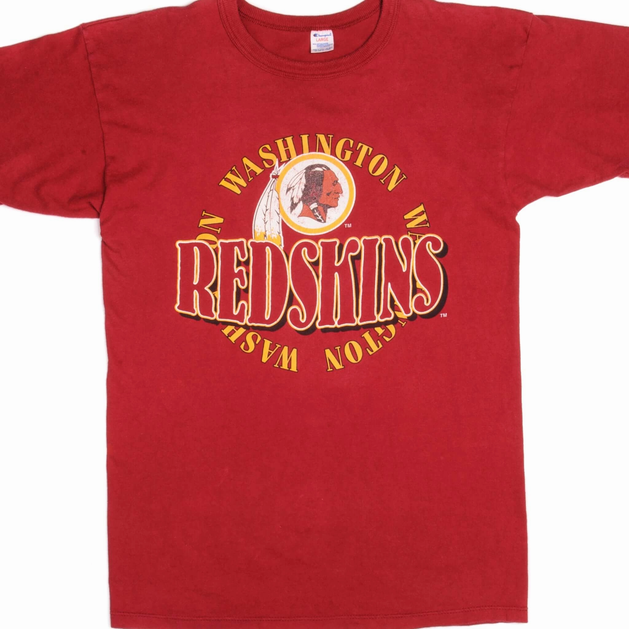 VINTAGE CHAMPION WASHINGTON REDSKINS TEE SHIRT 1980S MEDIUM MADE IN USA Easy and Relaxed regular but not boring