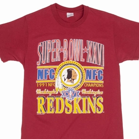 VINTAGE NFL WASHINGTON REDSKINS SUPER BOWL 1991 TEE SHIRT MEDIUM MADE IN USA Breathable Comfort Design All-Purpose Wear