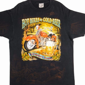 Active Look VINTAGE STURGIS BLACK HILLS RALLY TEE SHIRT 1998 SIZE LARGE MADE IN USA